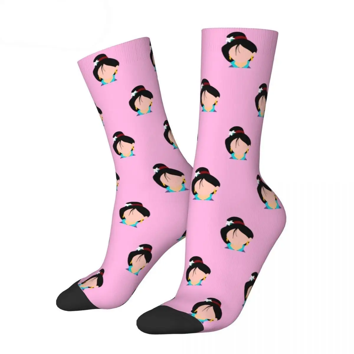 Retro Mulan Not The Perfect Daughter Football Socks New Polyester Crew Socks for Women Men Non-slip