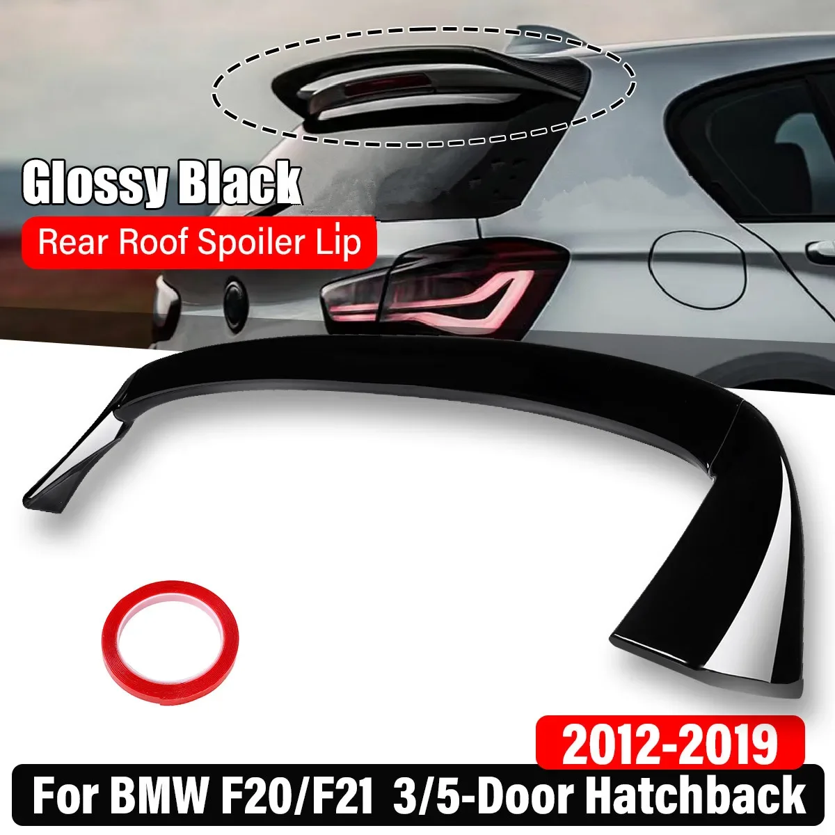 Rear Roof Wing for BMW F20 F21 116i 118i 120i 125i M135i M140i Hatchback 2012-2019 Rear Trunk Spoiler Lip Extension Auto Parts