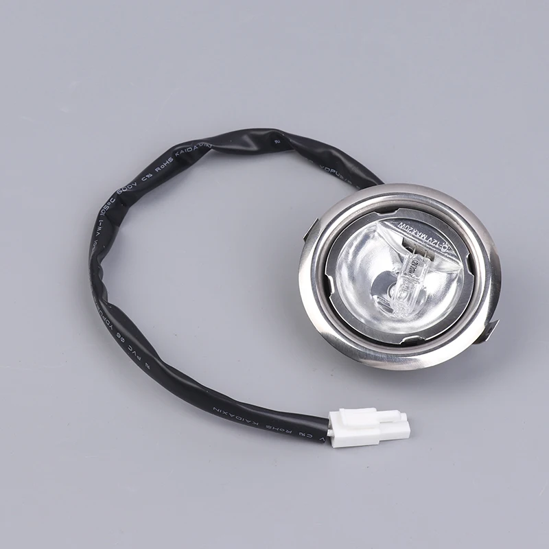 Reemplazo de bombilla de campana extractora, halógena de 65 mm 20 W, 12 V CA, vidrio transparente, fácil instalación para la mayoría de campanas de ventilación de cocina