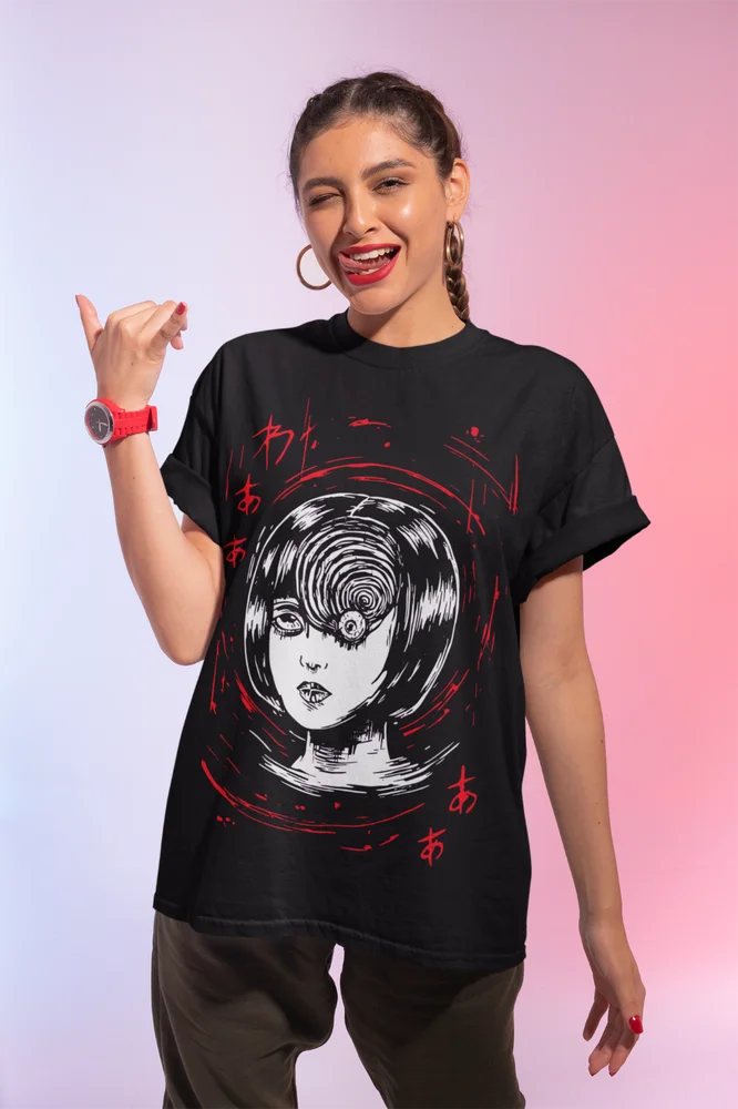 T-Shirt Tomie Junji Ito Uzumaki Horror Anime Manga Japanese Japan Guro Soft