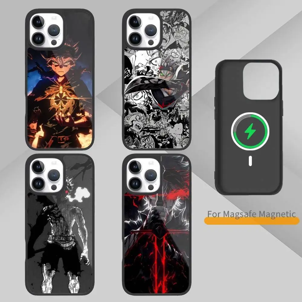 

Black Clover comic book Wiki Asta Phone Case For iPhone17,16,15,14,13 Plus,Pro Max Magnetic For Magsafe Wireless Charging