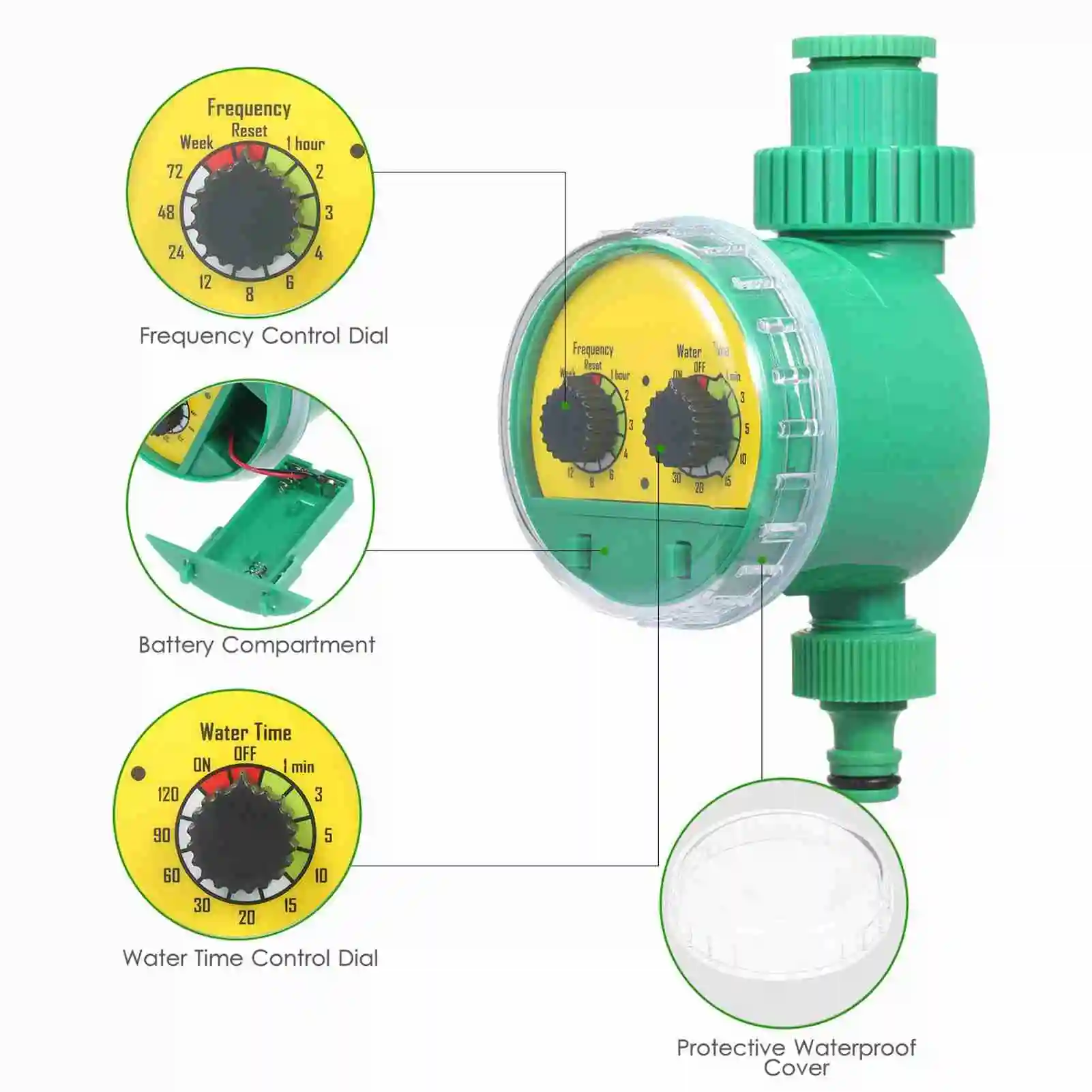 Plant Watering Drip Irrigation Kit DIY Watering System with Nozzles Misters Drippers 40 Meters Tubing For Garden Lawn Patio