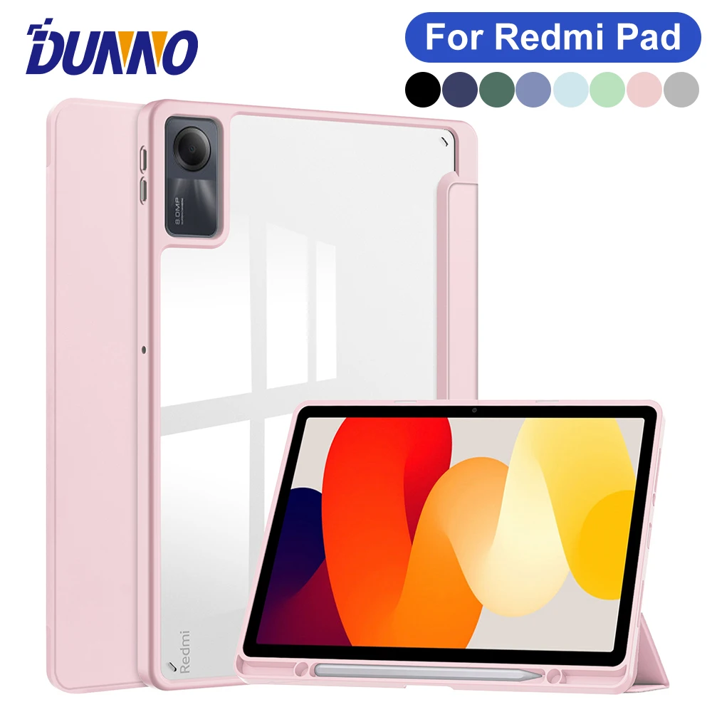 

Чехол для Redmi Pad SE, для Xiaomi Redmi Pad SE, 11 дюймов, прозрачный жесткий чехол-накладка для Xiaomi Redmi Pad с чехлом для сознавания/сна