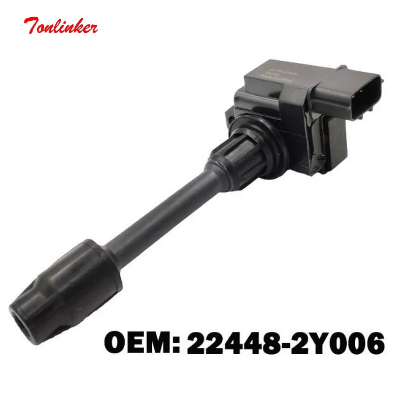 

Tonlinker OE 22448-2Y006 Car Ignition Coil for Nissan Cefiro J31 Maxima A33 99-04 Infiniti I30 V6 3.0L VQ30DE VQ20DE 22448-2Y015