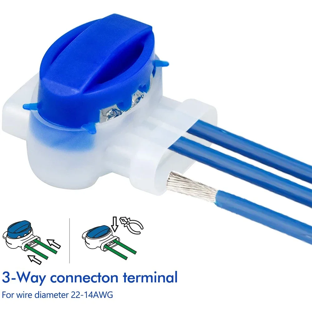 Mowing Robot Clamps Waterproof Connector/Connection Clamps Without Stripping for Gardena/Husqvarna/Worx/Robomow Lawnmower