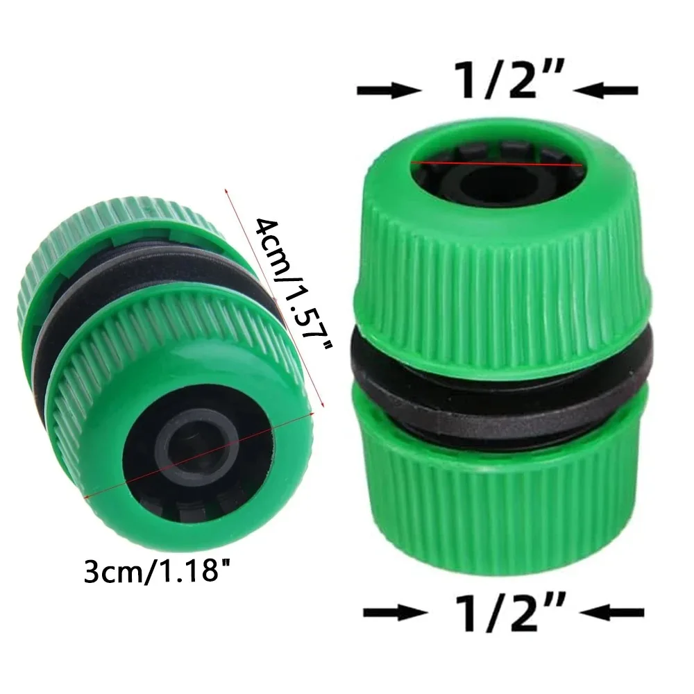 5-Piece Hose Connector Quick Connect Kit Connector Repair Irrigation Accessories Water Pipe Extension Connector Garden Drip Irri