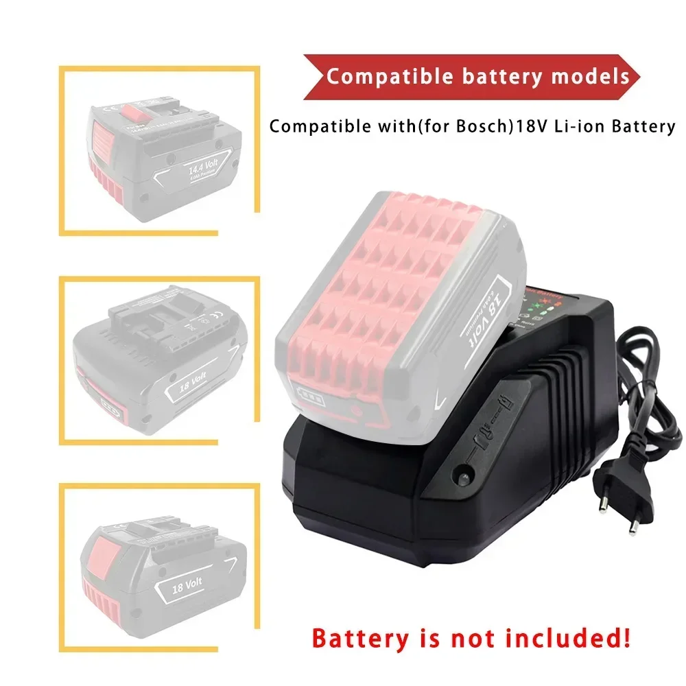 1018K Power Tool Fast Charger For Bosch Electric Drill 18V 14.4V Lithium Battery BAT609 BAT609G BAT618 BAT618G BAT614 2607336236