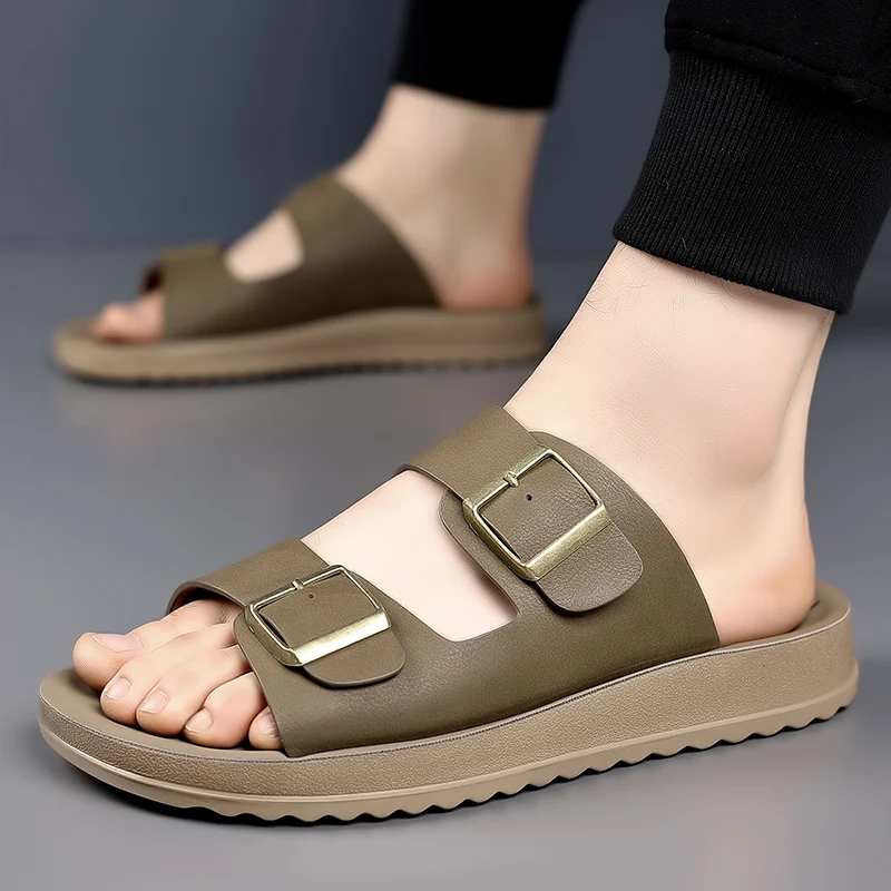 

Brand Men's Home Slippers Fashionable Outdoor Leisure Beach Shoes Hot Selling Men's Lightweight Camping Shoes in Summer