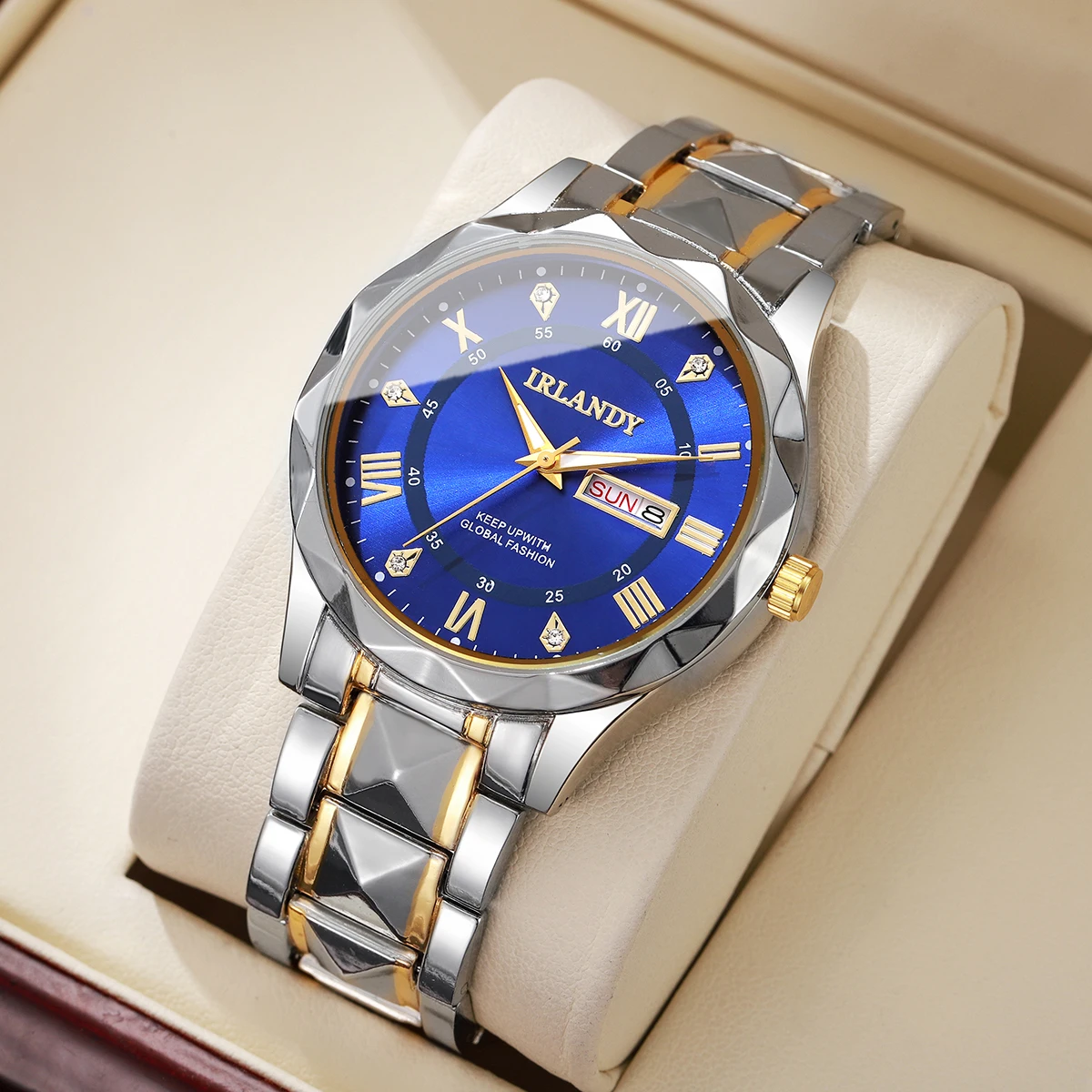 1PC ความประหลาดใจนาฬิกาลึกลับ Blind Box-ผู้ชายหรูหรานาฬิกาธุรกิจแฟชั่นสแตนเลสสตีลควอตซ์นาฬิการีโลจ(ไม่มีกล่อง)