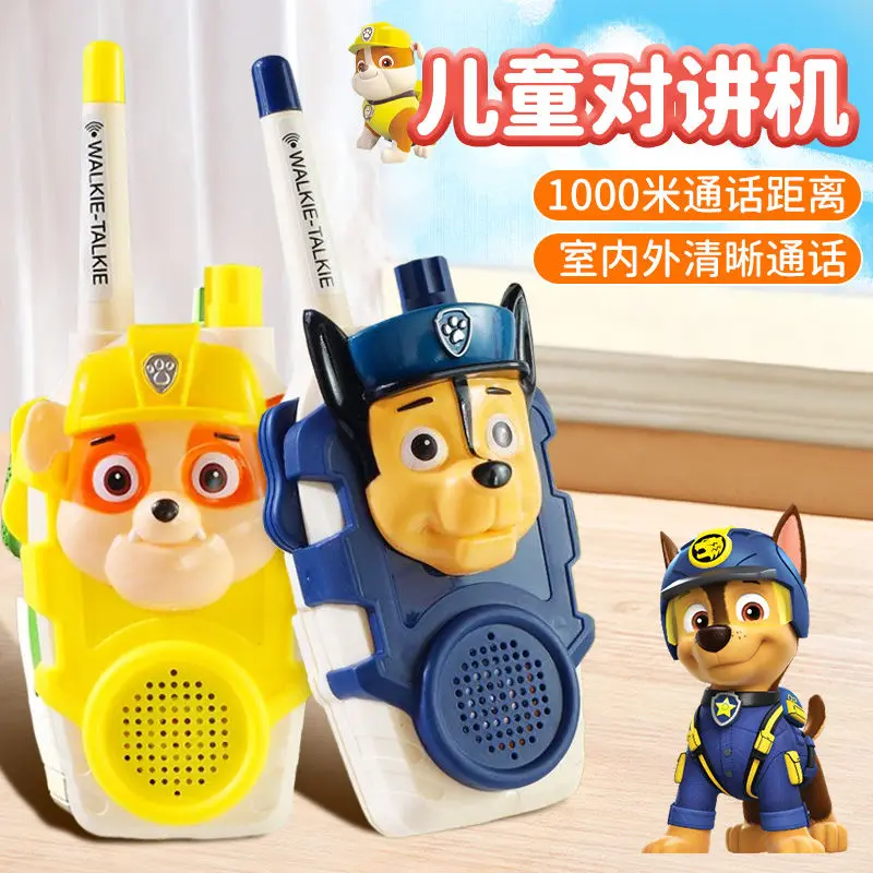 Hot Paw Patrol Chase Walkie Talkie Toys For Boys Girls Radio Contact Walkie Talkie Toys Cartoon Skye Anime  New Year Gift