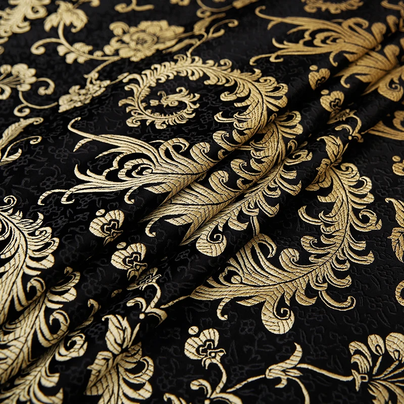 Brocade jacquard dress fabrics fashion sewed fabric for clothing needlework material for DIY dress and bag light luxury fabric