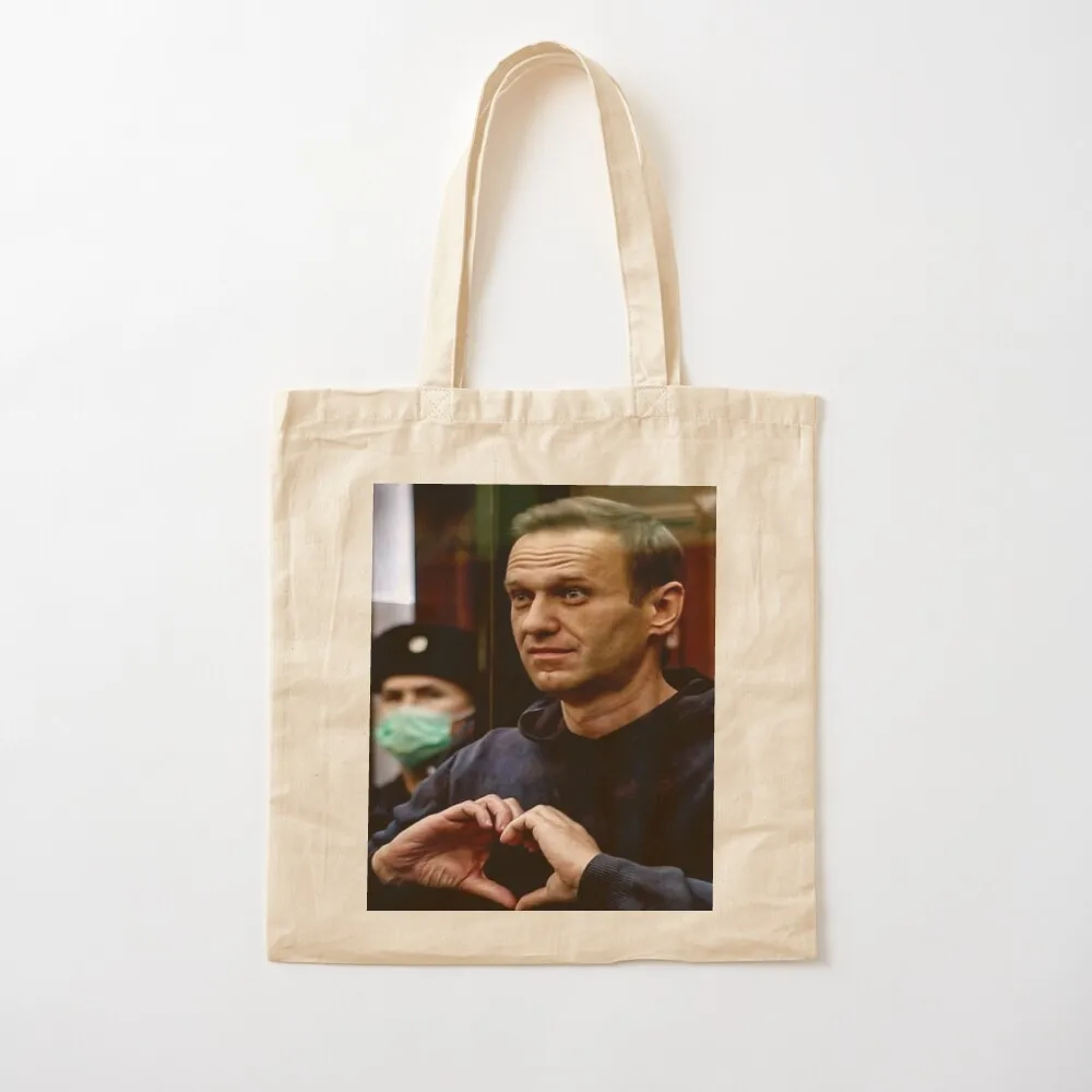 

Free Navalny Tote Bag Beach bag woman shopping bag handbag Canvas Tote