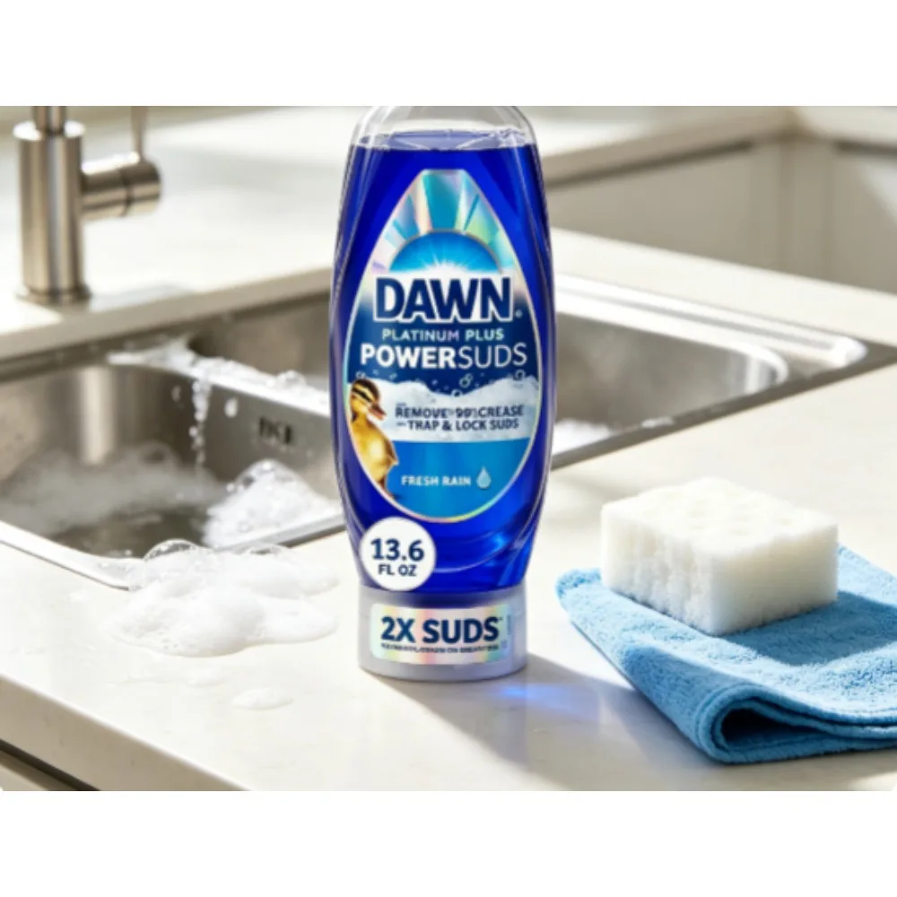 Platinum Plus Dishwashing Soap Liquid 400ml EZ Squeeze Bottle Kitchen Cleaning Detergent Hand Wash Dishwashing Liquid for Sink Dish Washing