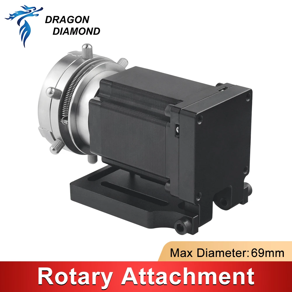 Imagem -05 - Acessório de Dispositivo Rotativo para Marcação a Laser de Fibra Fixture Gripper Três Chuck Rotary Expansion Axis 69 mm de Diâmetro