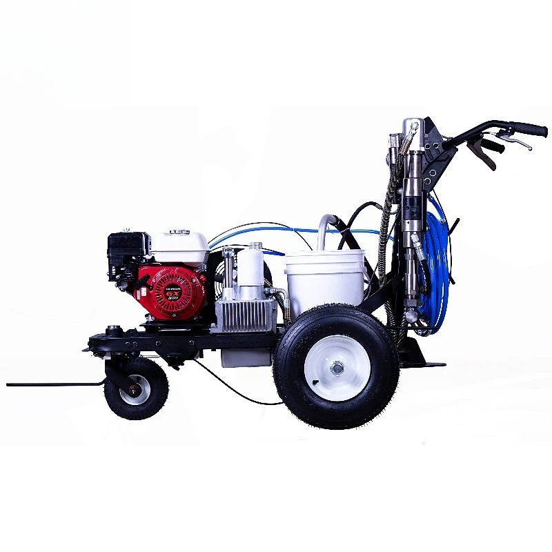 G1093 Hot Selling Hydraulic Workhorse Airless Striper Road Line Marking Machine With Honda Engine 6.5HP 250Bar 150m/min