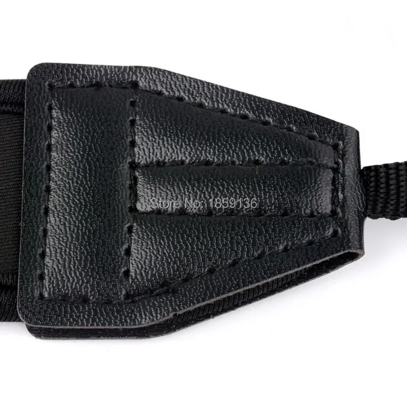 Camllite Antiderrapante Elastic Preto Ombro Pescoço Alça Da Câmera Para Nikon D90 D3200 D3000 D7000 D7500 D7200 D7100 D5300 D610 D500