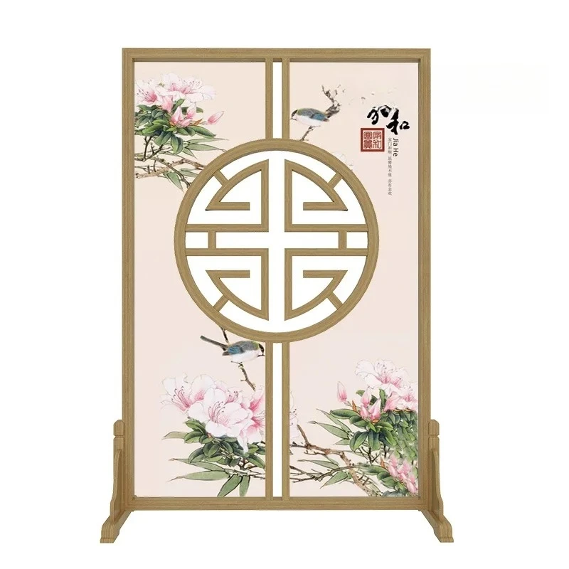 

Modern screen partition living room light luxury simple hollow seat screen solid wood ash wood office entrance