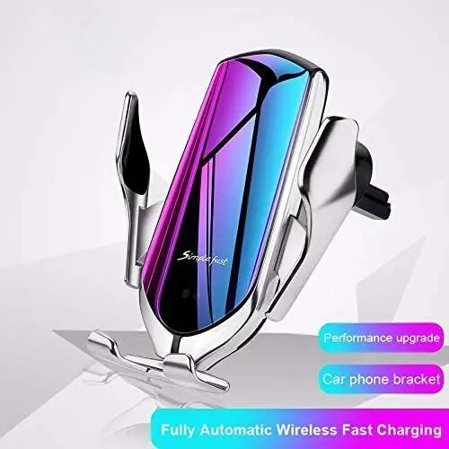 10W Wireless Automatic Clamping Smart Sensor Car Phone Holder Fast Charger Mount