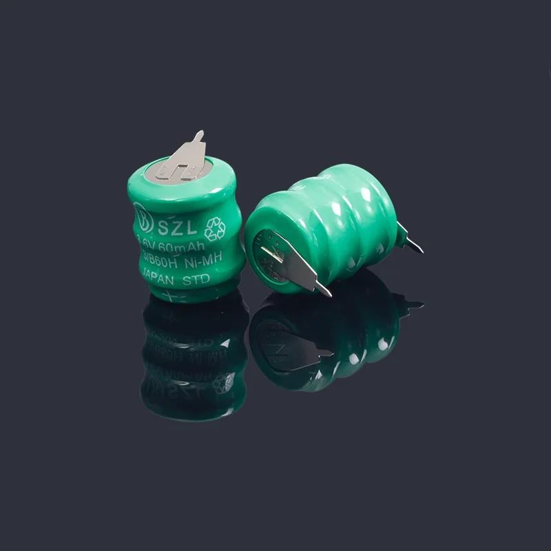 بطارية ليثيوم 3.6 فولت 60 مللي أمبير في الساعة، بطارية ليثيوم 60MA3.6 فولت، بطارية نيكل كادميوم قابلة لإعادة الشحن، 2 دبابيس