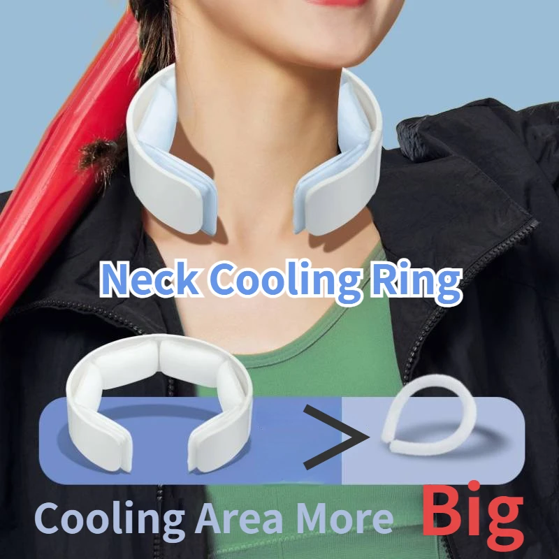 Cooling Hanging Neck White Reduce Heat Stroke Refrigeration Ice Ring Practical Long Lasting Coolness Collar Cooler Tool