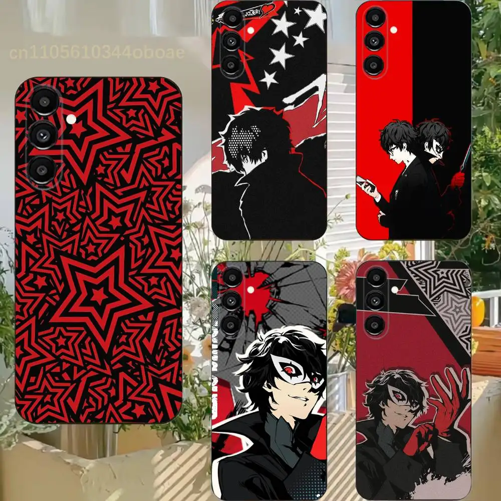 P-Persona5 Joker Phone Case For Samsung S25,24,21,22,23,20,S30,Ultra,Plus, Fe,5G Silicone Cover
