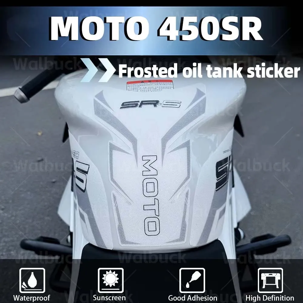 For 450sr-s 450 sr 450SR 450SR-S 2022-2024 Motorcycle Fuel Tank Pad Sticker Frosted Protector Decal Accessories