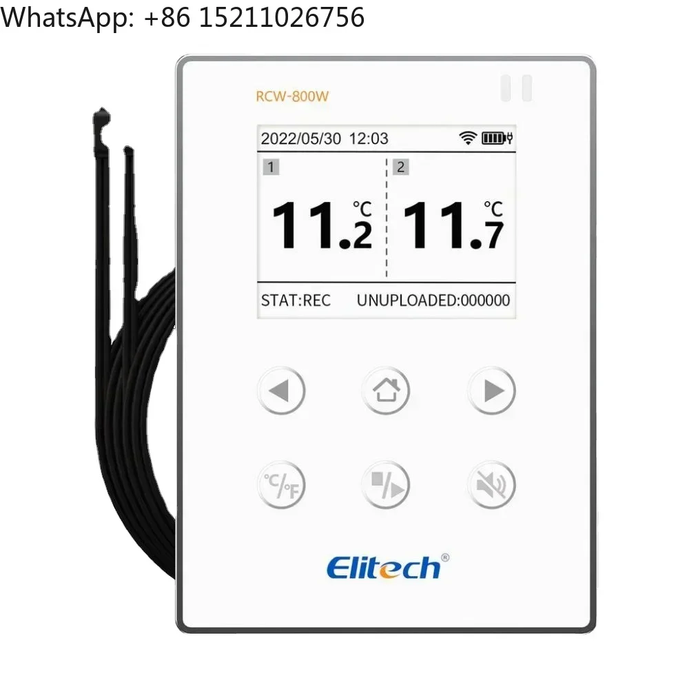 2024 Elitech RCW-800 Wireless Real Time Humidity Temperature Data Logger Wifi with External Probe