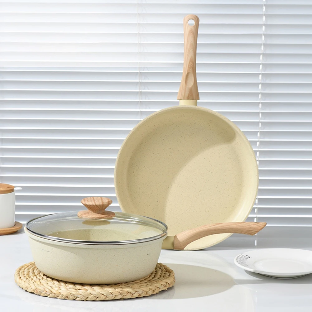 

Nonstick Frying Pan Skillet with Lid Omelet Pan PFOA/PFAS/PTFE Free Chef's Pan Heat Resistant Handle for Eggs & Omelets