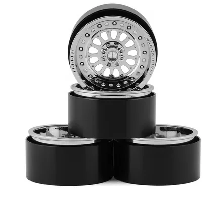 Ruedas de Aluminio Forjado Centurion de 2.6" RC4WD Black Rhino (Plateadas) (2) con Hexágono de 12 mm