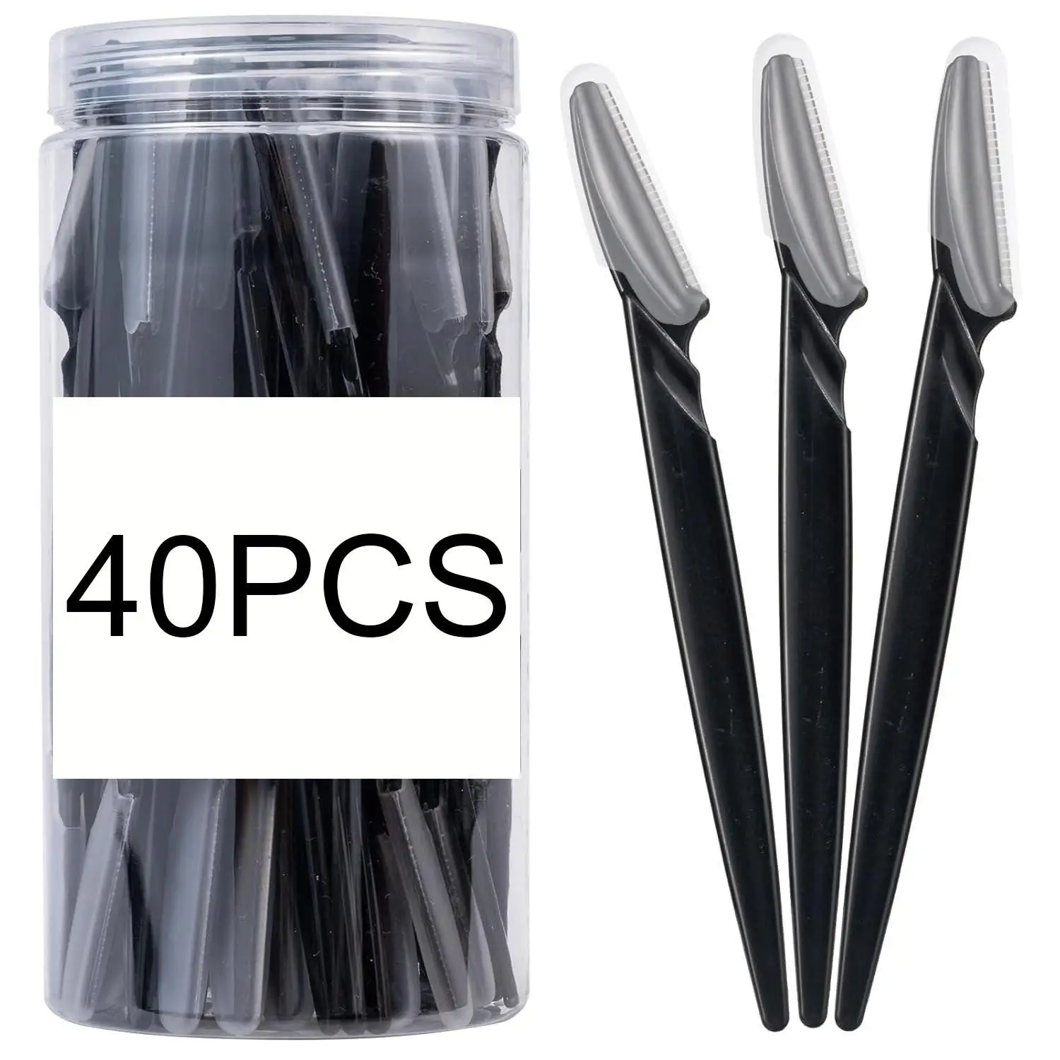 40 Hair Removal Tools for Women, Facial Hair Removal Tools Suitable for Beginners, Facial Eyebrow Razors, and Peach Hair Removal Razors with Protective Covers
