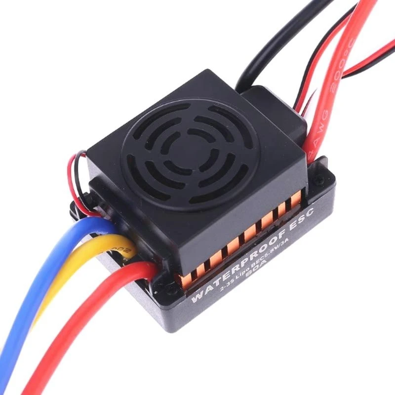 

60A Brushless Motor Electronic Speed Controller ESC BEC 5.8V/3A for 1/10 RC Car Tours Car/Buggies/Trucks/Rock Crawlers 15UB
