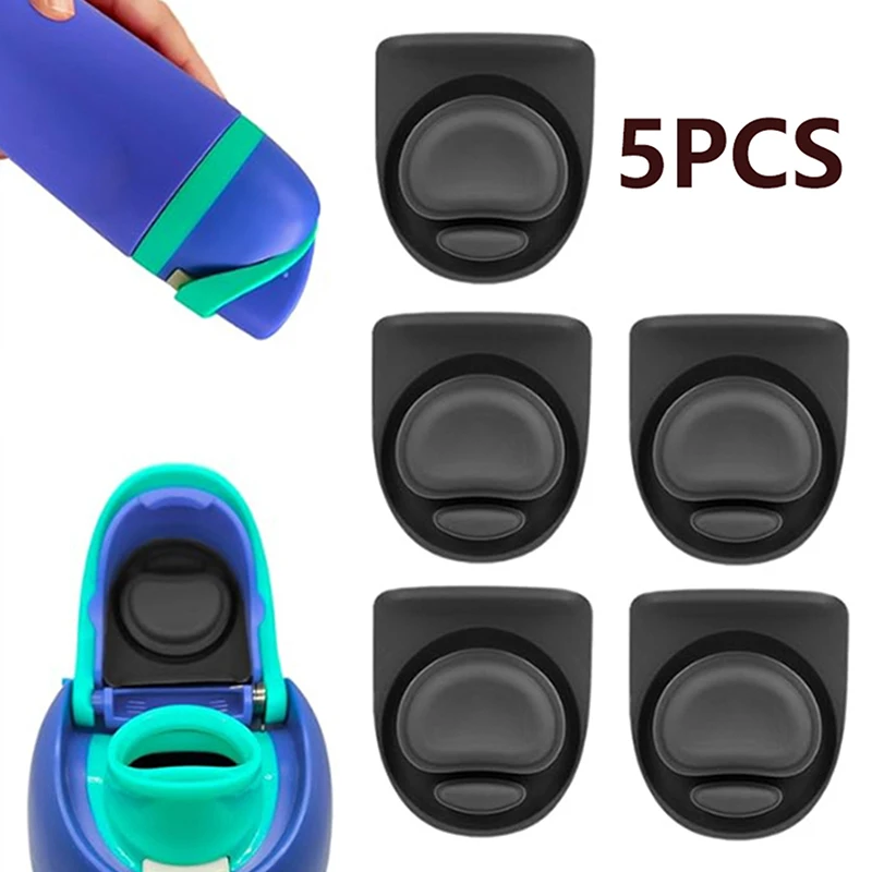 【M】5Pcs Replacement Stopper For Free Sip Silicone Anti-Spill Lid Stopper Water Bottle Top Lid Compatible With