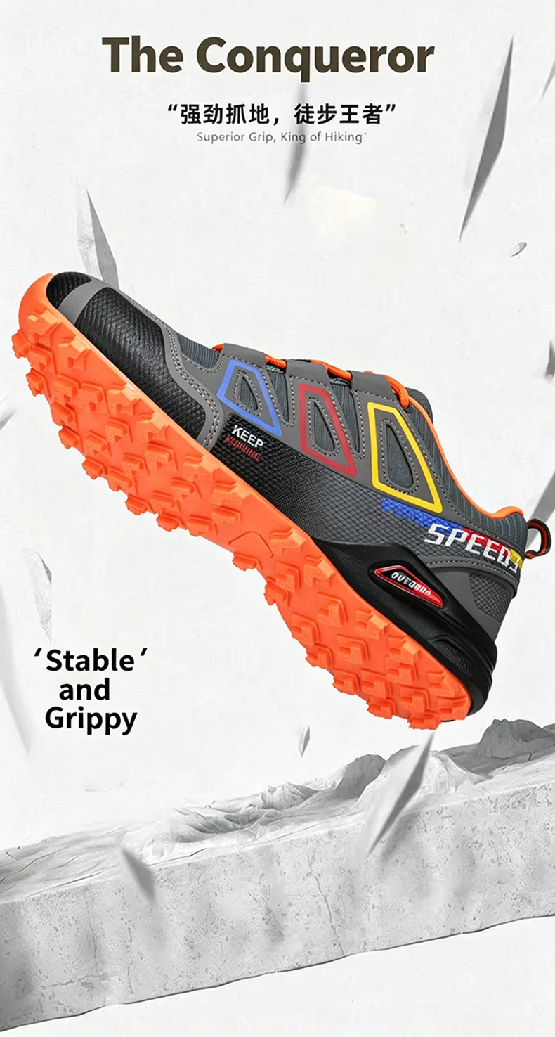 Herren-Campingschuhe, wasserdicht, rutschfest, für jedes Gelände, Sportschuhe, Outdoor-Radschuhe, Wandern, Jagd, taktische Trainingsschuhe – Detail 8