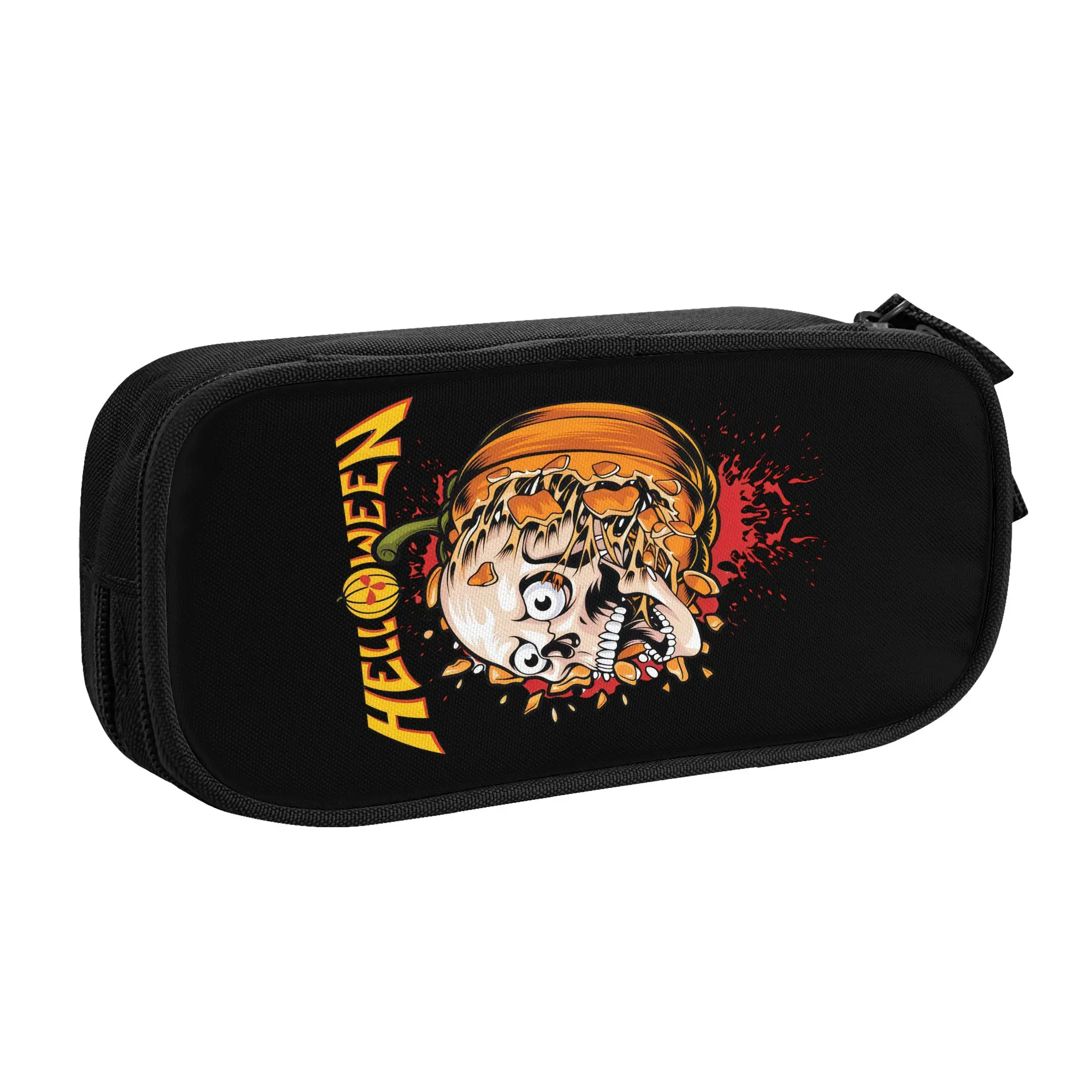 Helloween German Power Heavy Metal Band  Cute Pencil Cases Boy Girl Large Capacity  Pencil Box Students Stationery