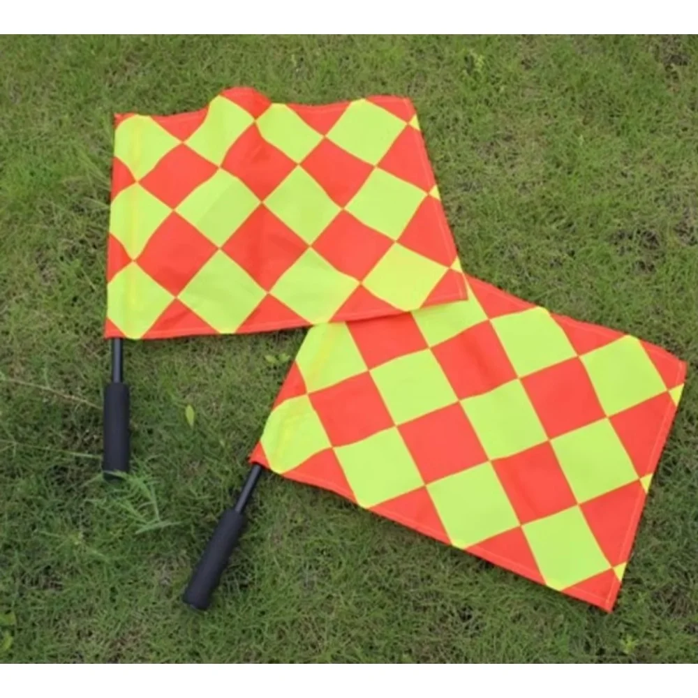 

1/2Pcs Fair Play Soccer Linesman Flags, Football Match Referee Linesman Equipment