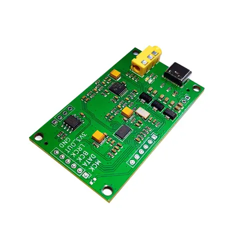 ES9038Q2M I2S DSD Digital Audio Input 3.5mm Output DAC Decoder Board TPA6138 Headphone Amplifier DC5V-12V
