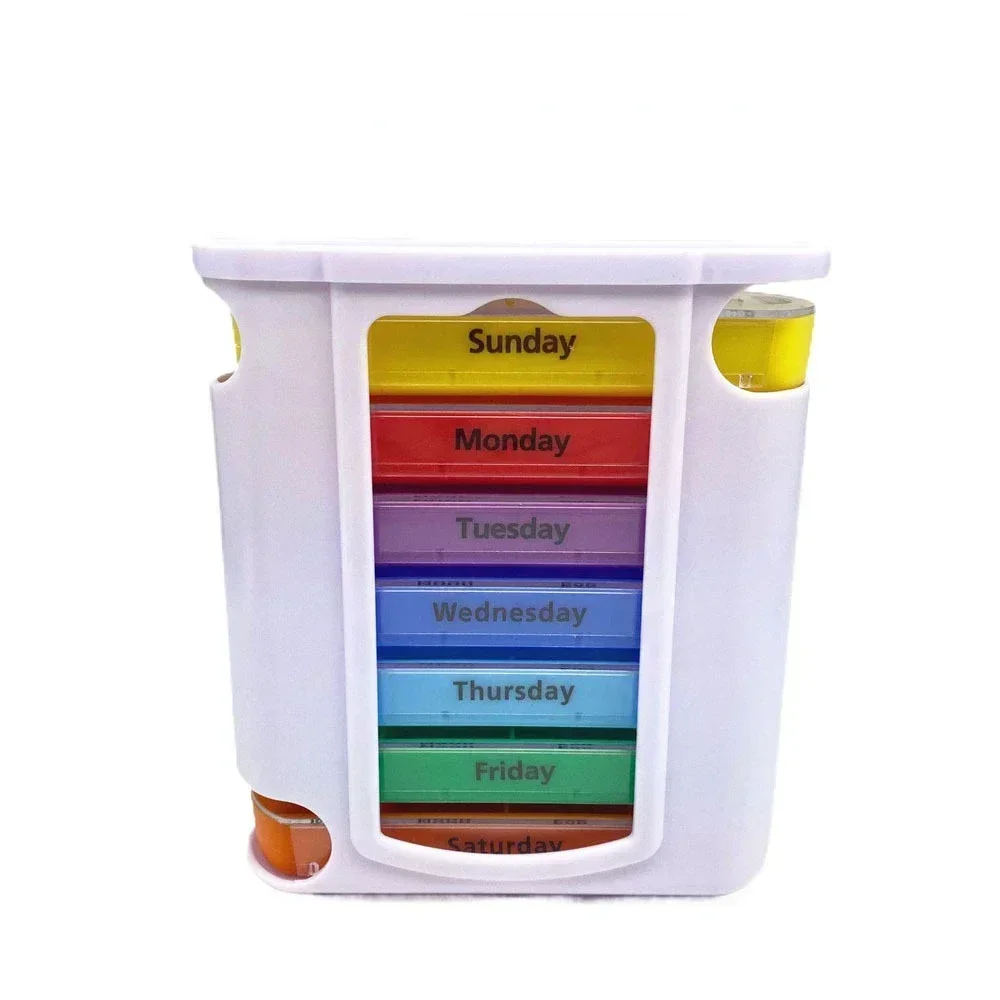 7 Dagen Geneeskunde Medische Pillendoosje 28 Grids Wekelijkse Pillendoosje Opbergdoos Reizen Geneeskunde Box Houder Tablet Organizer Pillendoosjes