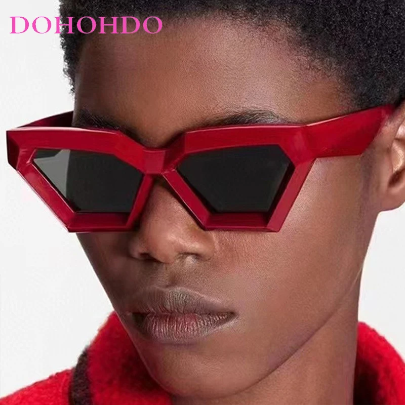 

Punk Cat Eye Trendy Women Sunglasses Luxury Brand Designer Men Sunglass Outdoor Shade Travel Drive Popular Eyewear UV400 Lentes