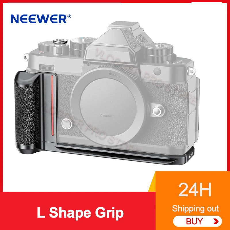 NEEWER Slim Formfitting L Shape Grip กล้อง Baseplate สําหรับ Nikon Zf Arca ประเภท Quick Release Plate Handgrip CA079