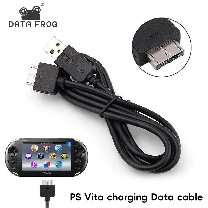 DATA FROG USB Charger Data Transfer Cable for PS Vita 1000 / PSV1000 Power Charging Cord Lead