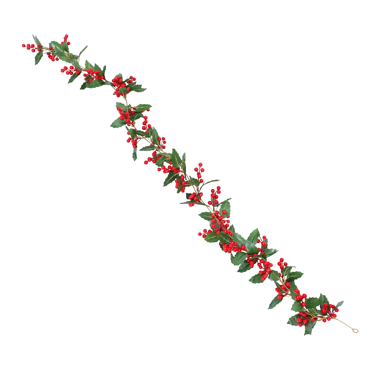

1pc Red Fruit Rattan Decoration Christmas Wall Door Home Foam Ornament Berry Cane Simplicity Beauty Tear Resistant