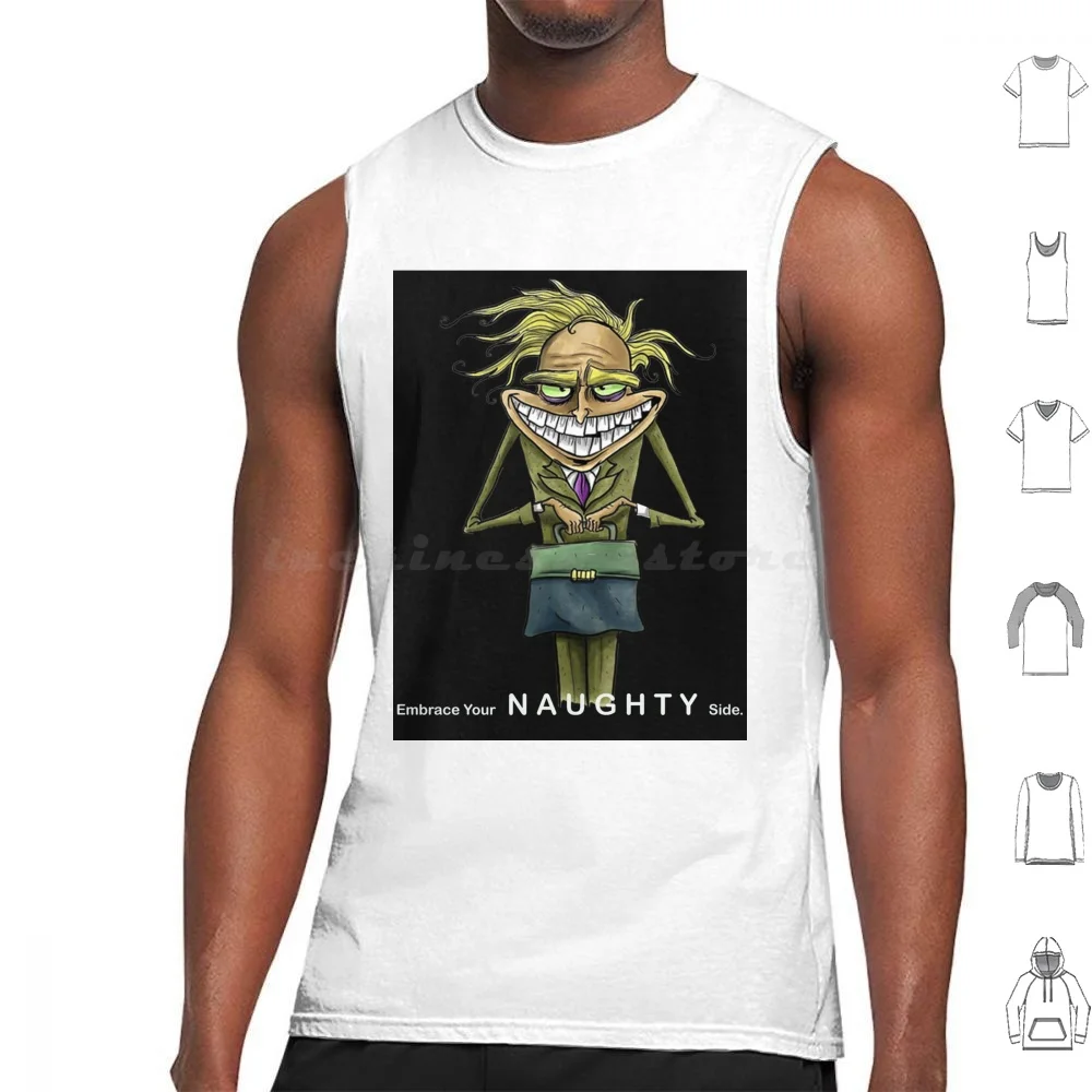 Embrace Your Naughty Side Tank Tops Vest Sleeveless Freaky Naughty Fredy Fred