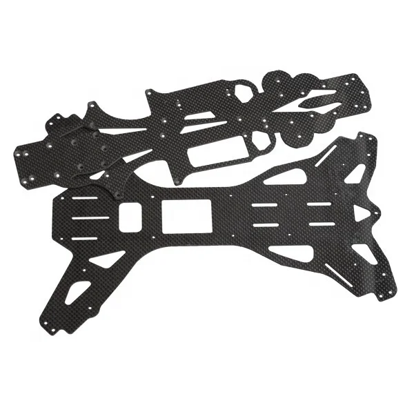 New 1/10 RC Crawler TRX4 Bronco Defender Upgraded Carbon Fiber Chassis Frame Girder Kit, RC Car Spare Parts