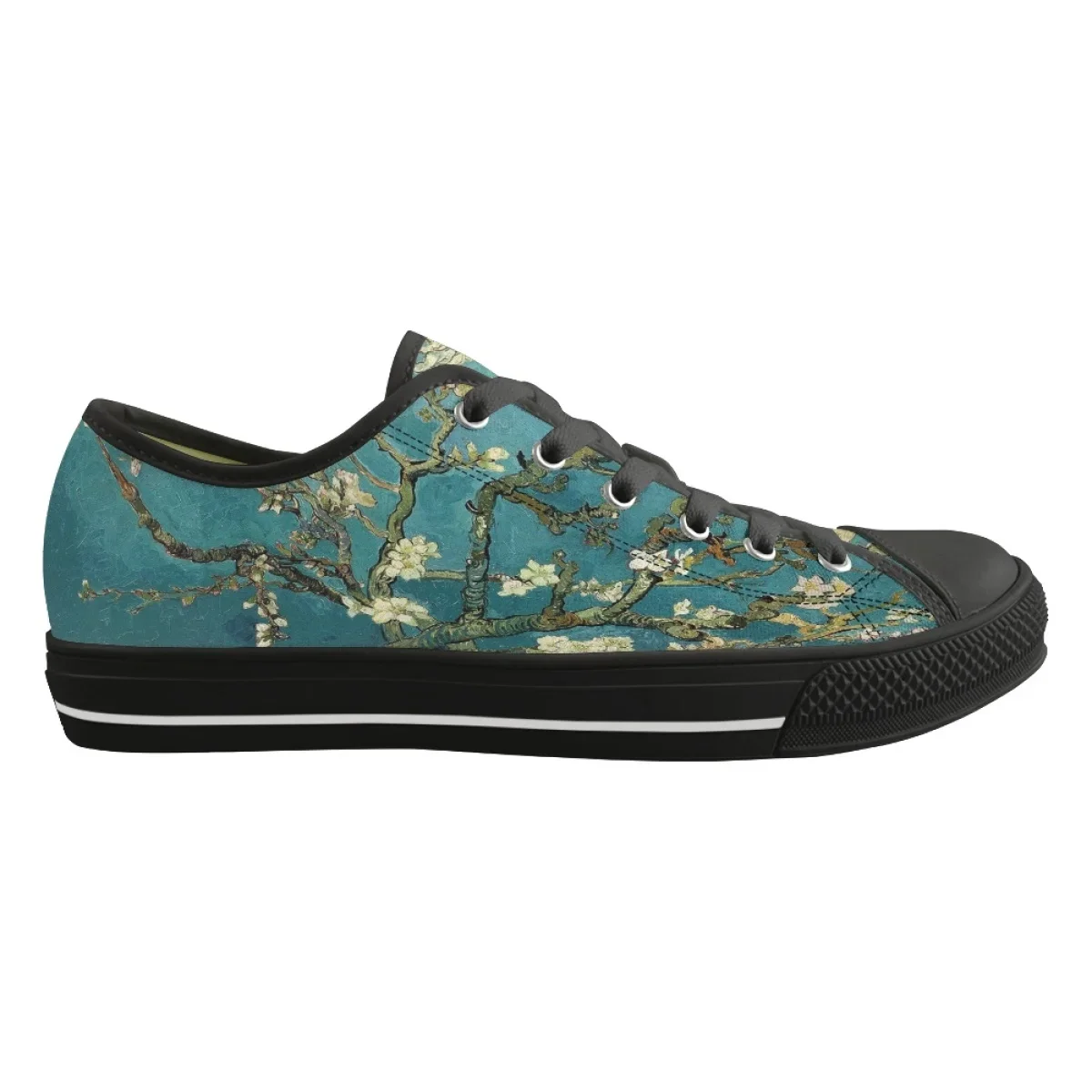 Fashion Art Van Gogh Oil Painting Pattern Casual Shoes for Women Outdoor Sneakers Classic Lace Up Student Low Top Canvas Shoes