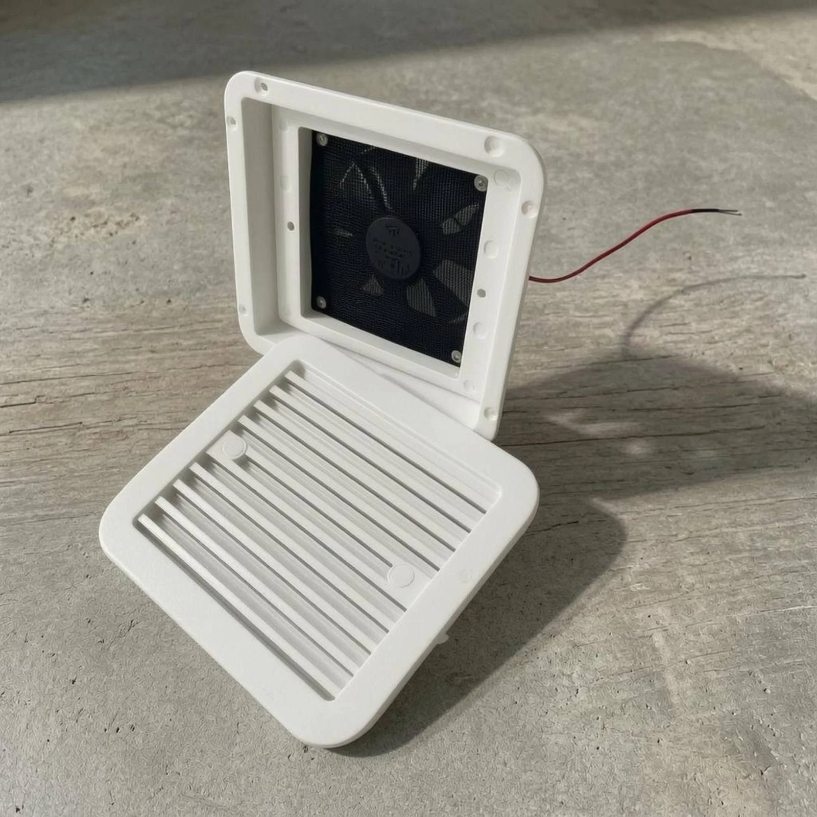 Ventilador de escape lateral para RV, ventilador de ventilación lateral de bajo ruido para autocaravana, ventilación de aire para autocaravana, fácil de instalar, de larga duración, para barco