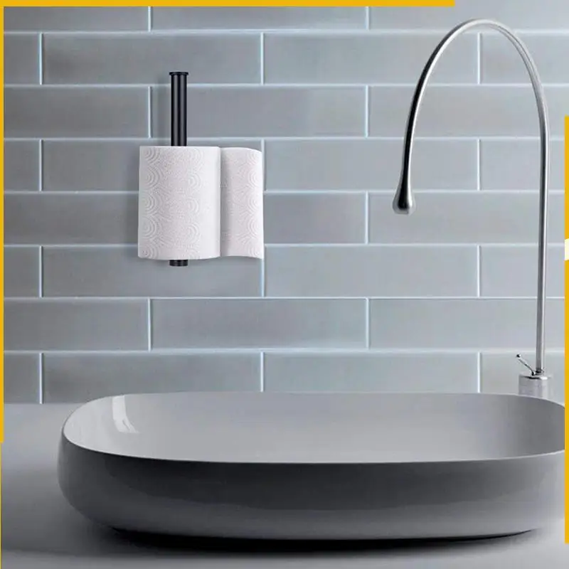 

A92P держатель для бумажных полотенец, большие рулоны из нержавеющей стали, вешалка для бумажных полотенец, длинный диспенсер для рулонов салфеток, вешалка для гостиной, ванной комнаты