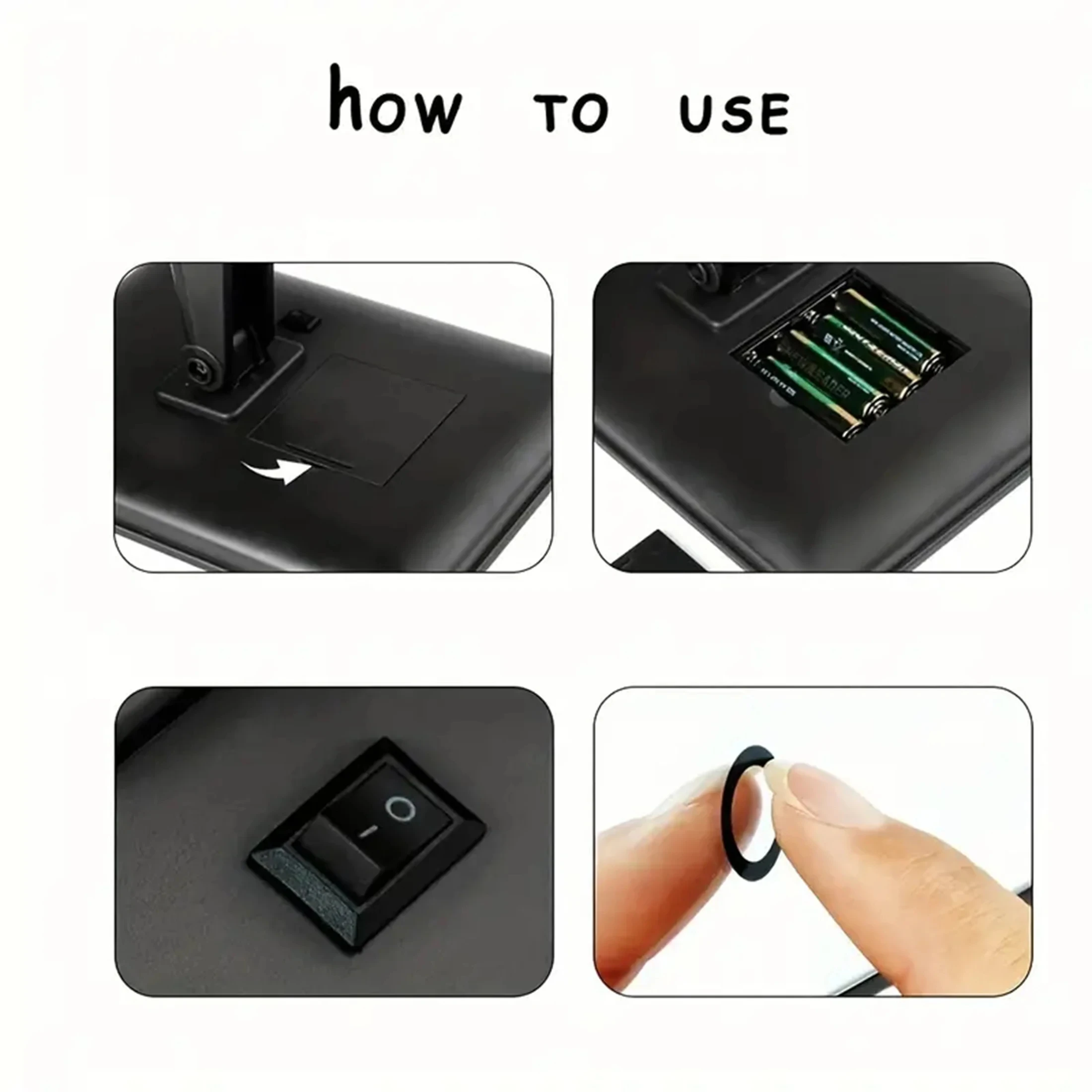 1PC-LED desktop makeup mirror, night light touch sensitive design, 360 degree rotating storage, creating a perfect makeup look