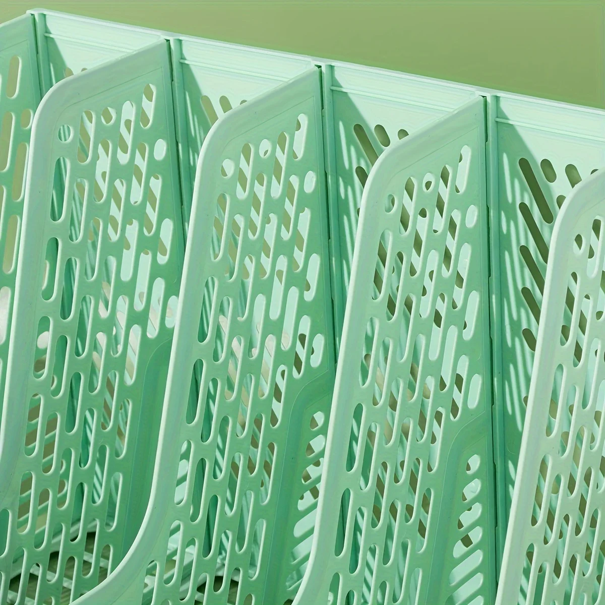 منظم ملفات سطح المكتب ذو 4 فتحات على شكل باندا مع قابل للفصل - حامل مستندات صينية حرف A4 من مادة البولي بروبيلين لتخزين المكتب #6