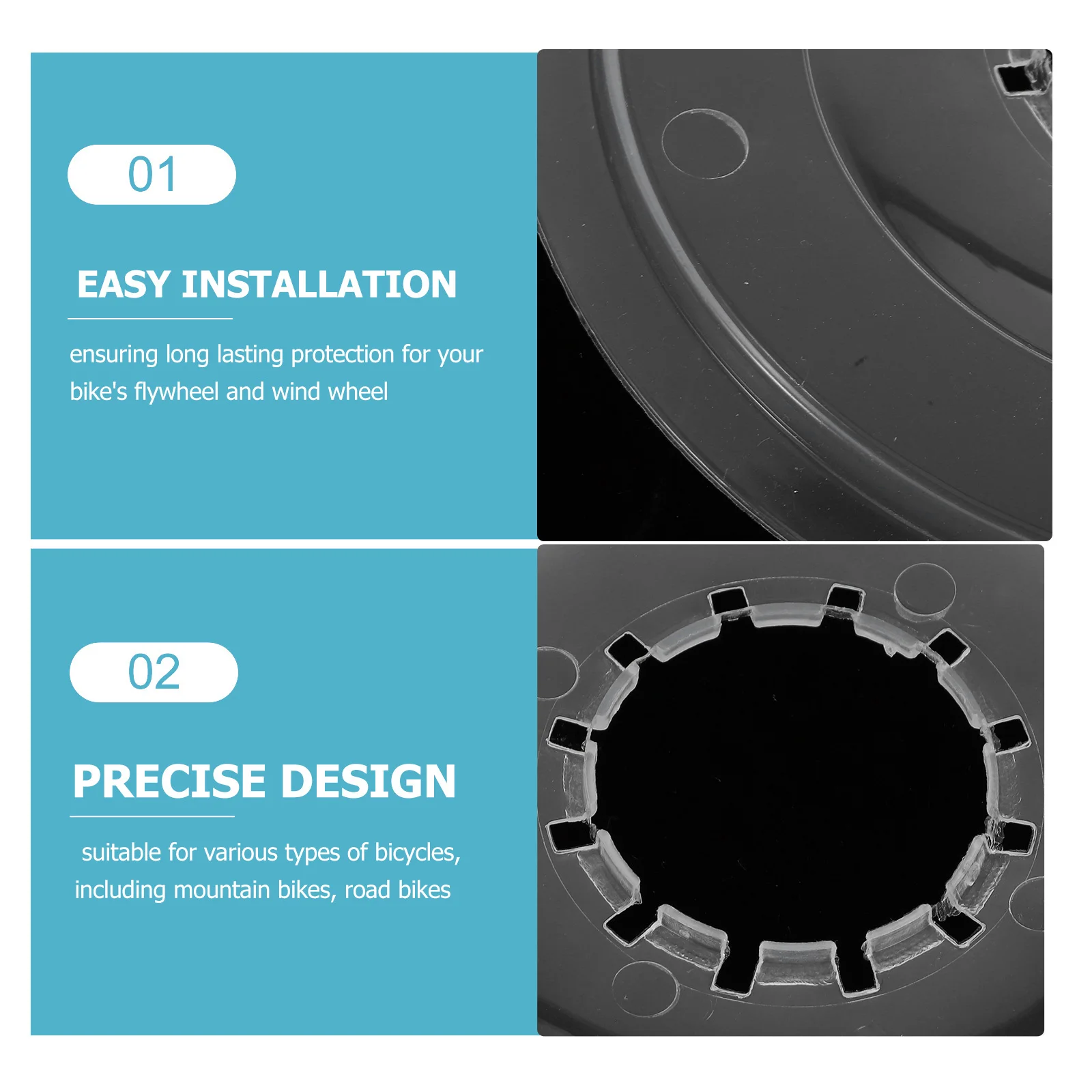 5pcs 5 Pieces Bicycle Sprocket Guard Disc Protection Chainwheel Protector Front Bike