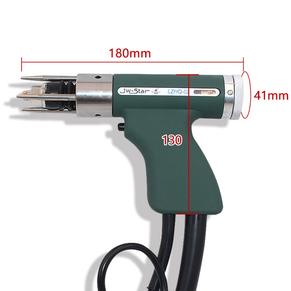Suporte de mandril de soldagem de pinos - cabo de 25 mm2 (3AWG) x 3M - condutor de cobre completo com luva à prova de fogo para soldador de pinos de armazenamento de energia